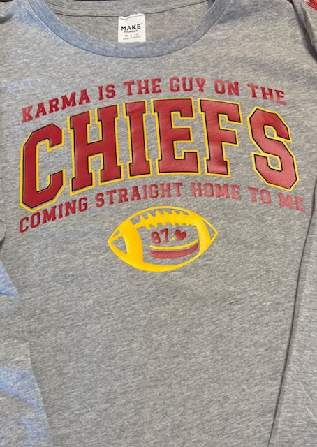 Karma Is The Guy On The Chiefs Tshirt